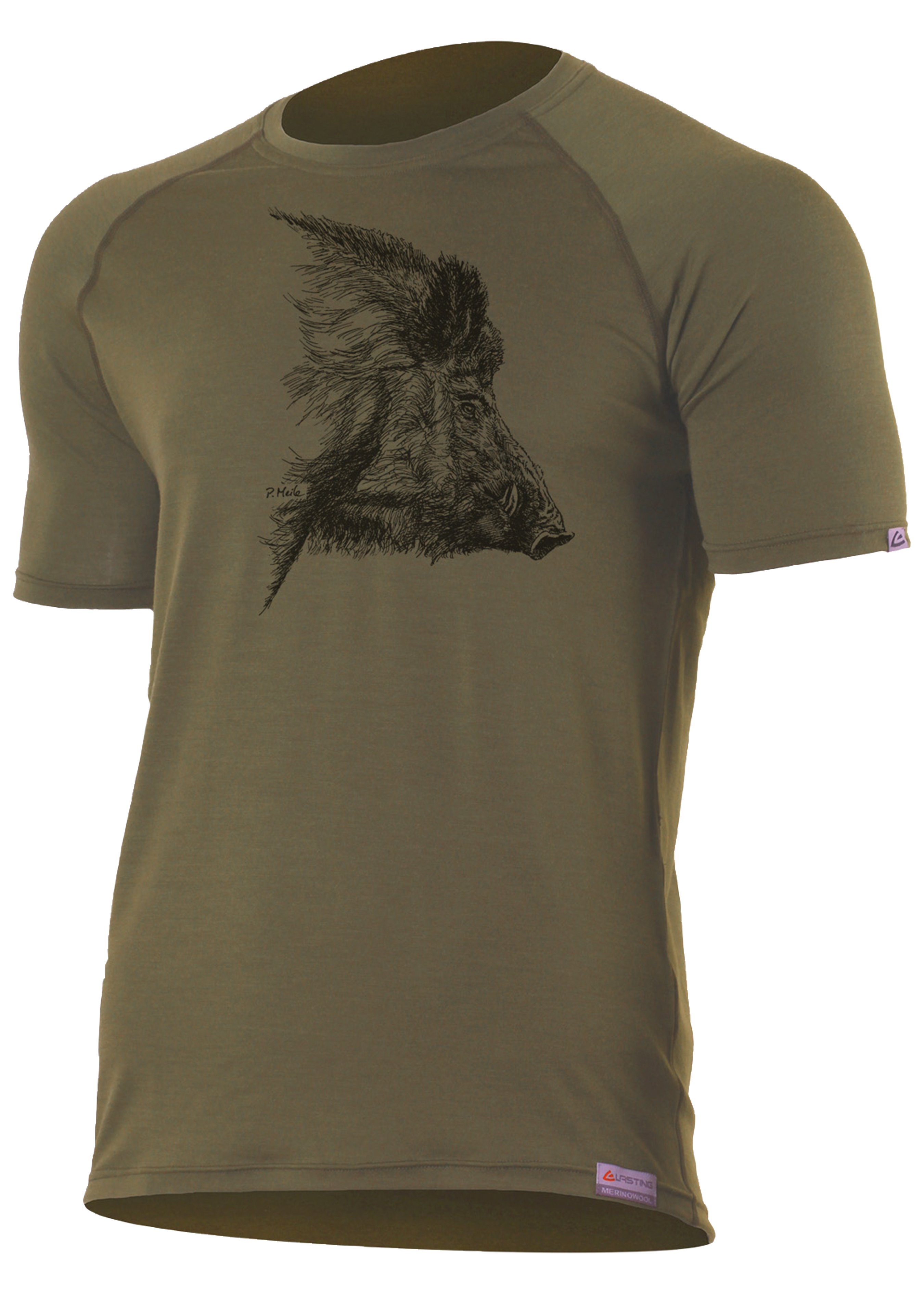 Lasting T-Shirt mérinos sanglier  383325S 1