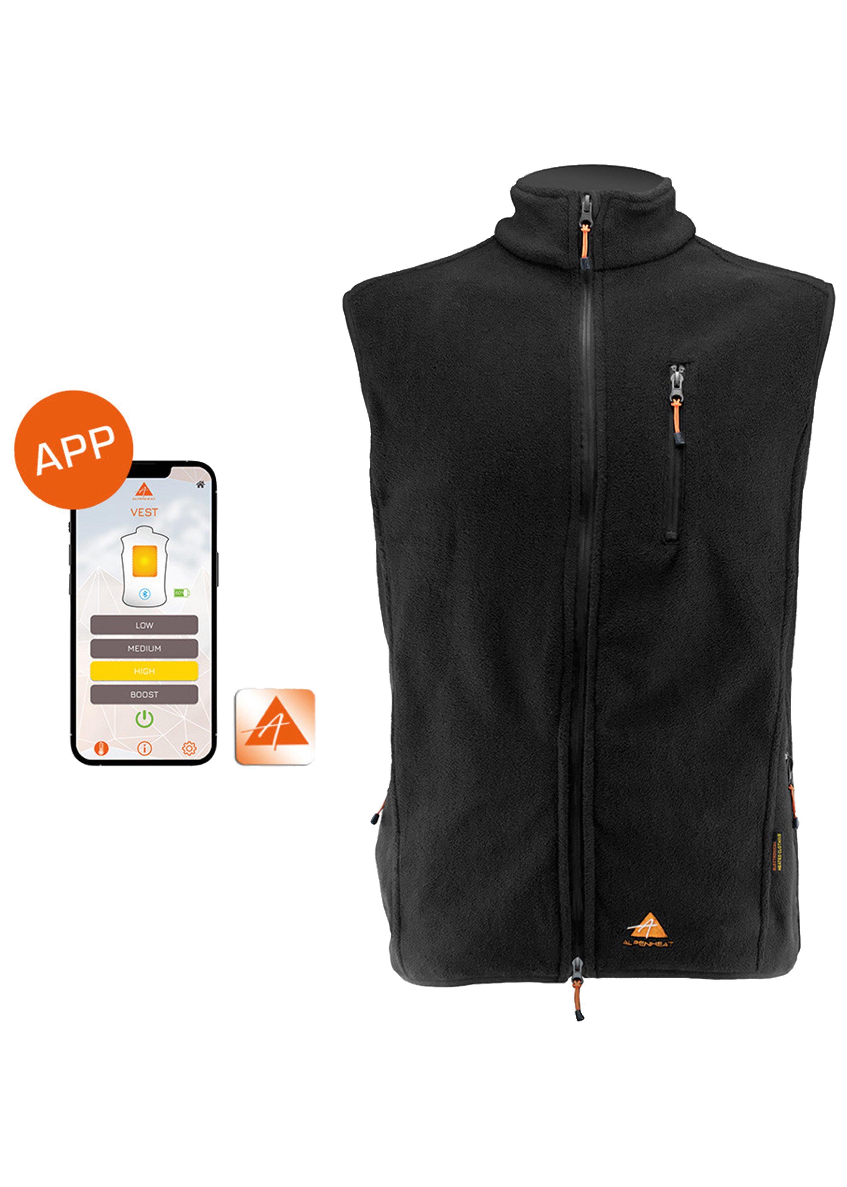 Alpenheat Beheiztes Fleece-Gilet AJ4 379610M 2